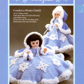 Snowflake crochet pillow doll pattern
