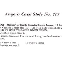 Vintage Cape Knitting pattern downloadable PDF - Image 2