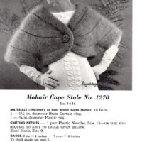Vintage Cape Stole knitting pattern downloadable PDF - Image 2