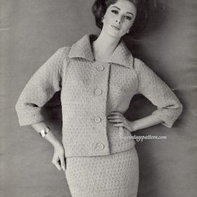 Vintage SUIT PDF Knitting pattern