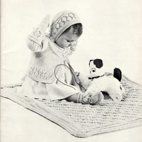 Vintage baby Set knit PDF pattern
