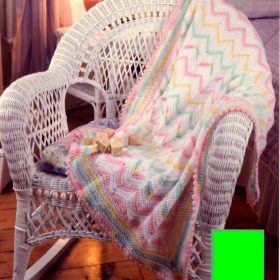 Vintage baby Afghan crochet pattern downloadable PDF