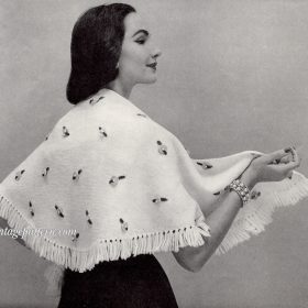 Vintage Stole Knitting pattern downloadable PDF