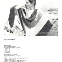 Vintage Shawl Knit pattern downloadable PDF - Image 2