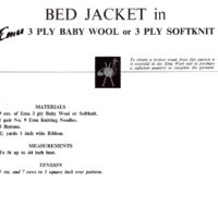 Vintage BED JACKET knitting pattern downloadable PDF - Image 2