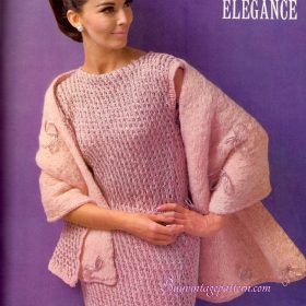 Vintage Dress PDF Knitting pattern