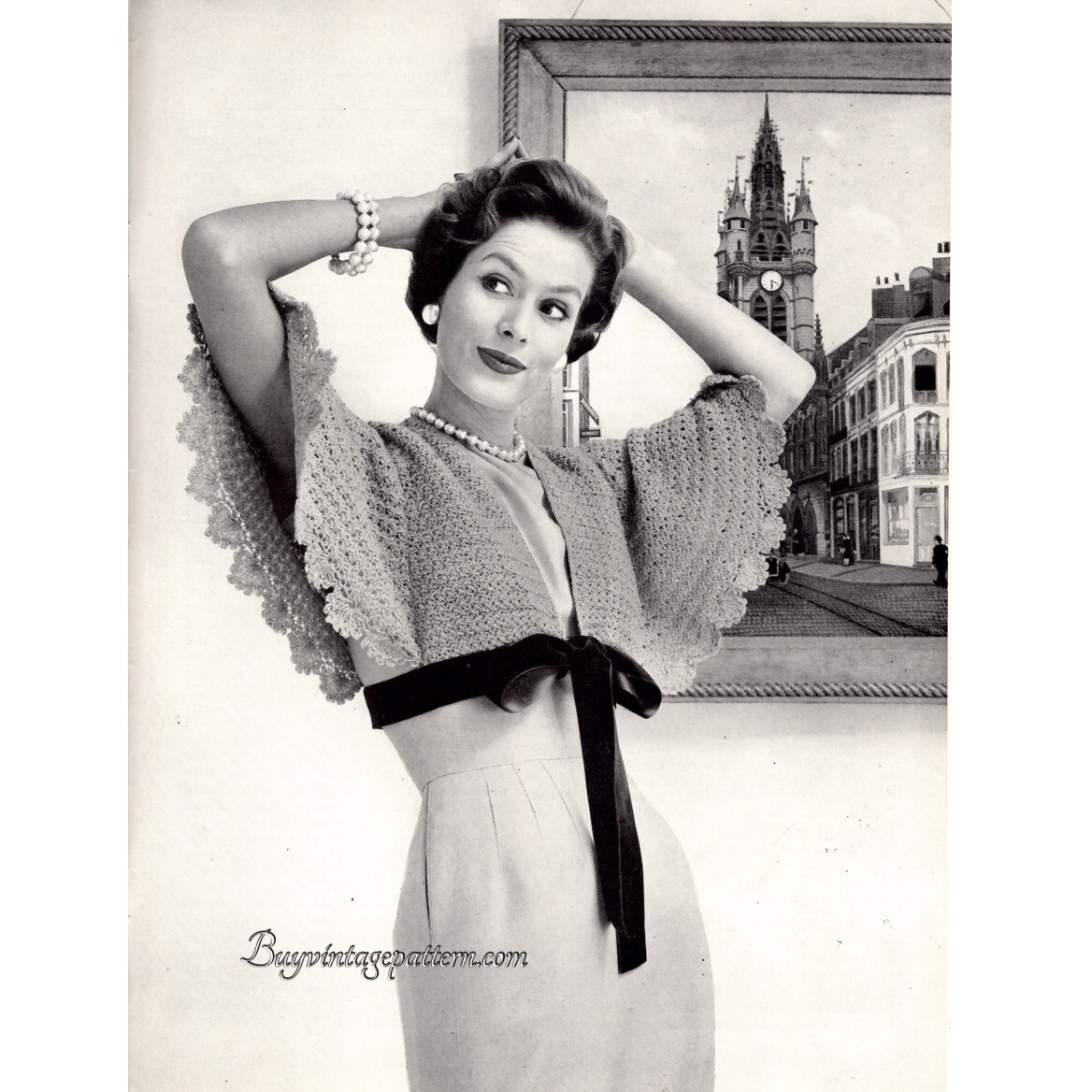 Vintage Cape PDF crochet pattern