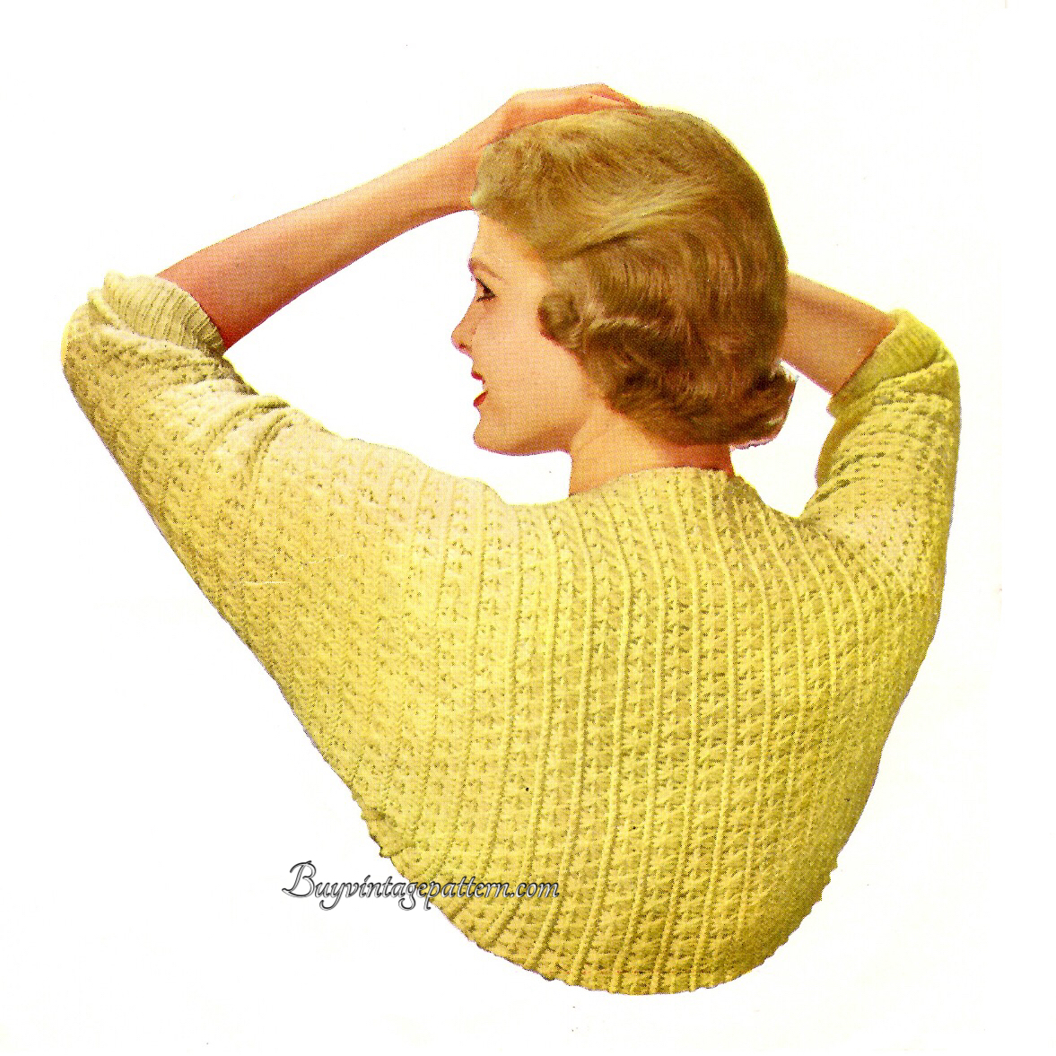 Vintage Shrug crochet pattern downloadable PDF