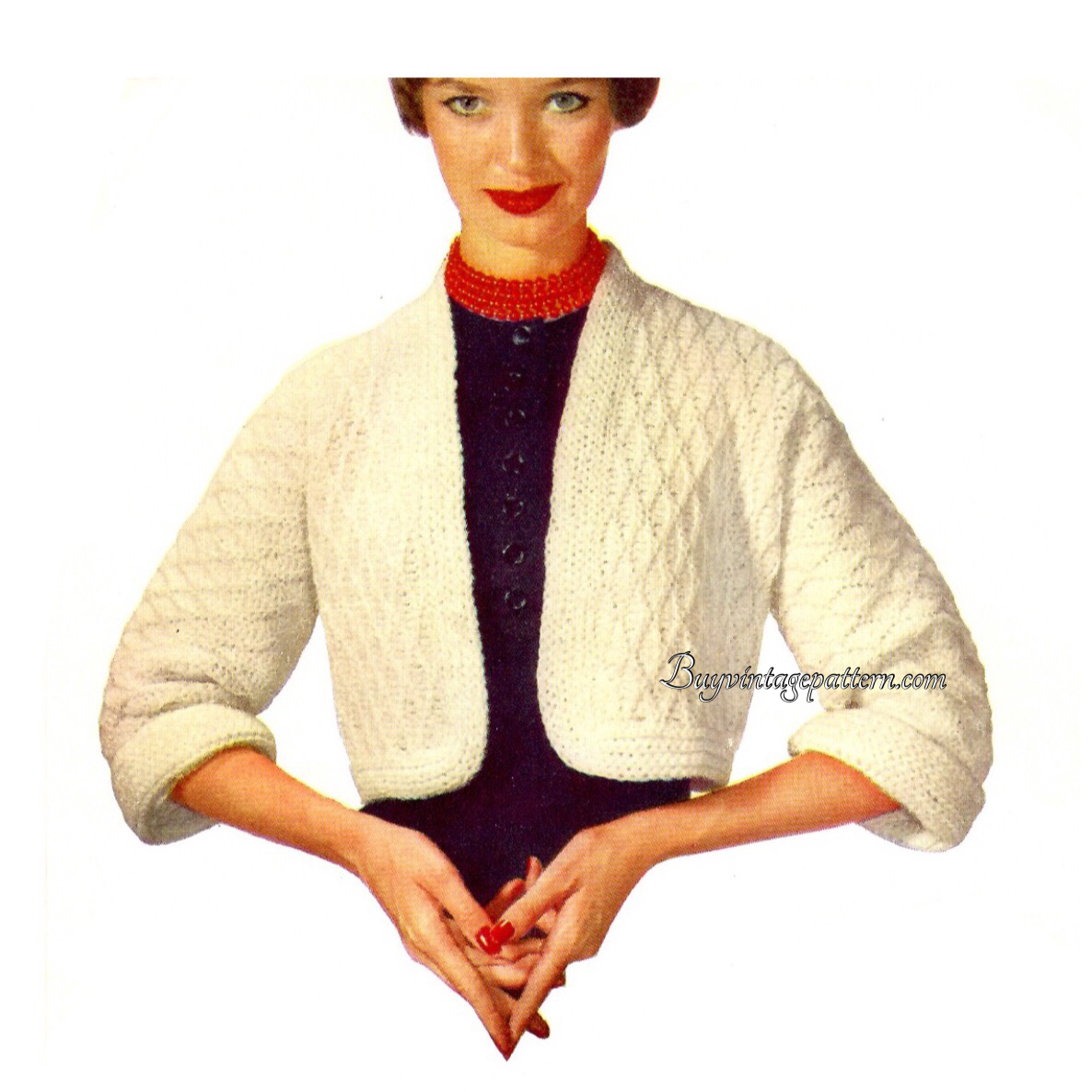 Vintage Shrug PDF crochet pattern