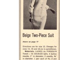 Vintage Suit Knitting pattern downloadable PDF - Image 2