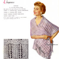Vintage Shawl Knitting pattern downloadable PDF - Image 2