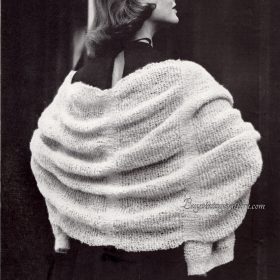 Vintage Shawl PDF Knitting pattern downloadable PDF