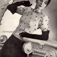 Vintage Blouse knitting pattern downloadable PDF - Image 2
