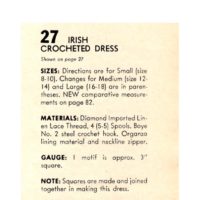 Vintage dress crochet pattern downloadable PDF - Image 2