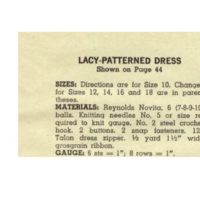 Vintage Dress Knitting pattern downloadable PDF - Image 2