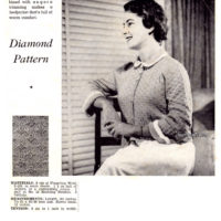 Vintage bedjacket knitting pattern downloadable PDF - Image 2