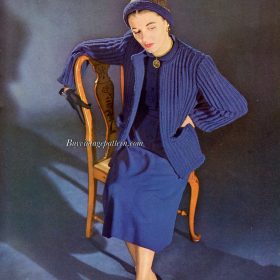 Vintage Jacket  Knitting pattern downloadable PDF