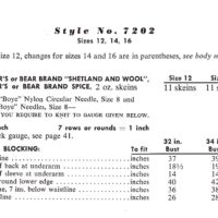 Vintage Dress Knitting pattern downloadable PDF - Image 2