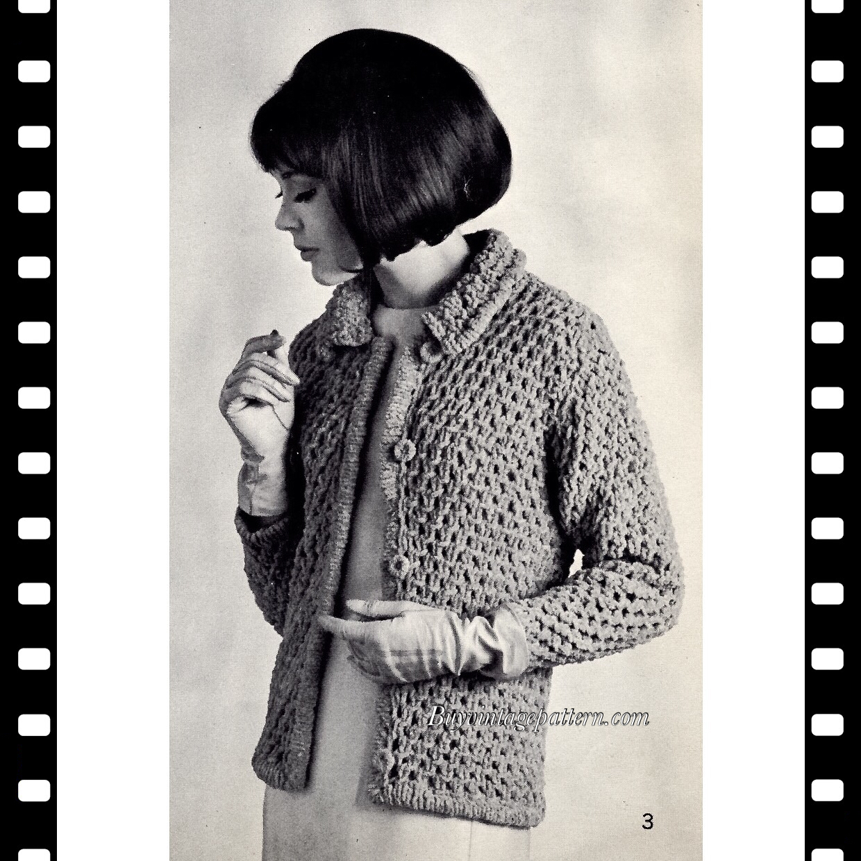 Vintage Jacket PDF Knitting pattern