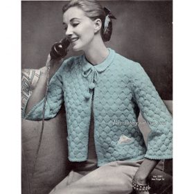 Bed Jacket Knitting pattern downloadable PDF