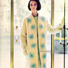 Vintage Coat Knitting pattern downloadable PDF