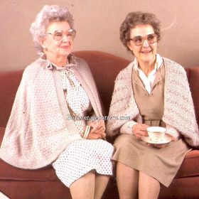 Vintage Shrug , Cape Knit pattern downloadable PDF