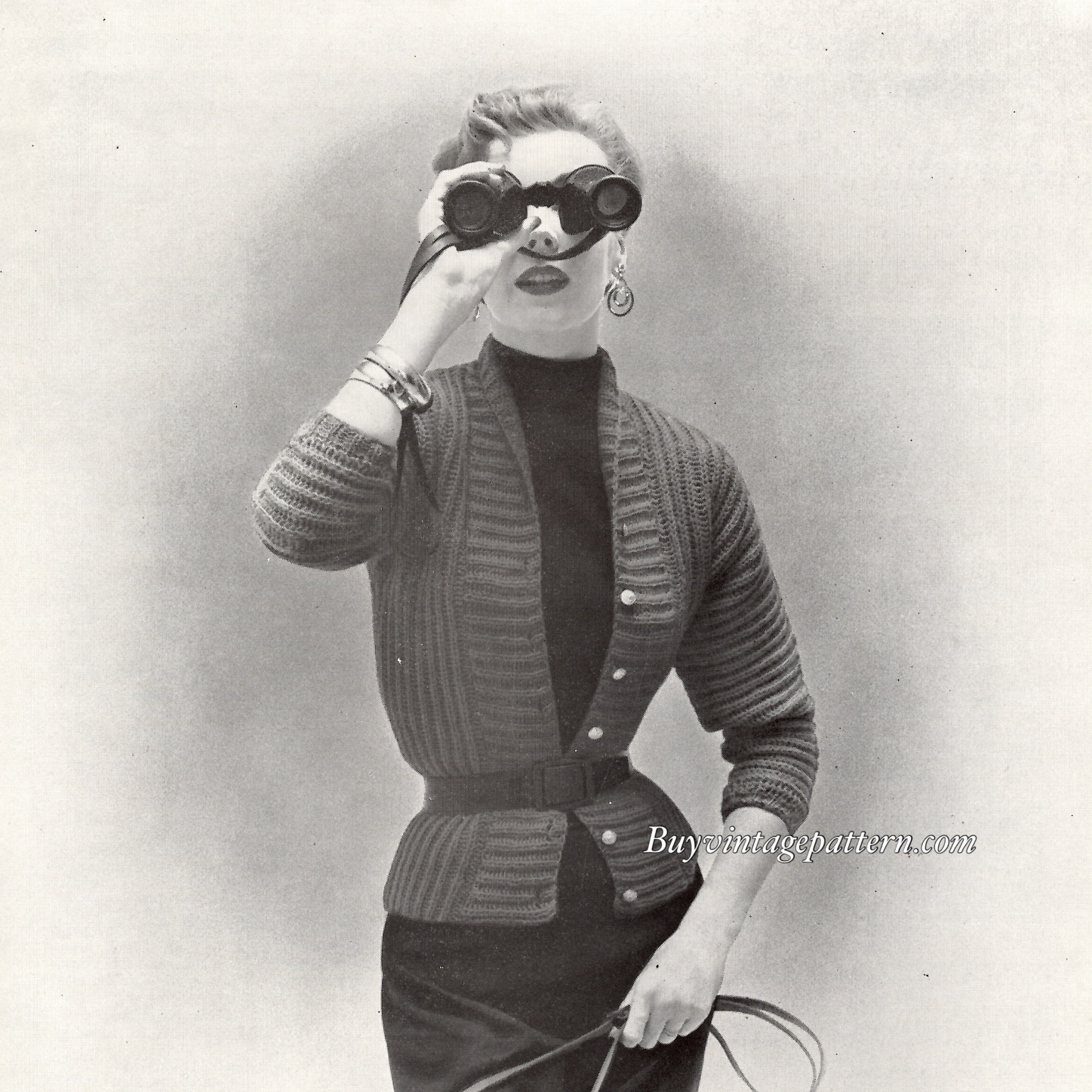 Coat Sweater Knitting pattern downloadable PDF vintage