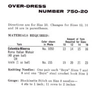 Vintage Over Dress Knit pattern downloadable PDF - Image 2