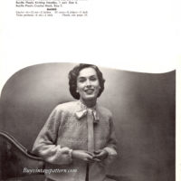 Vintage Bed Jacket Knit pattern downloadable PDF - Image 2