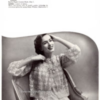 Vintage Bed Jacket crochet pattern downloadable PDF - Image 2