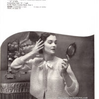 Vintage Bed Jacket crochet pattern downloadable PDF - Image 2