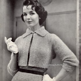 Vintage Jacket knitting pattern PDF