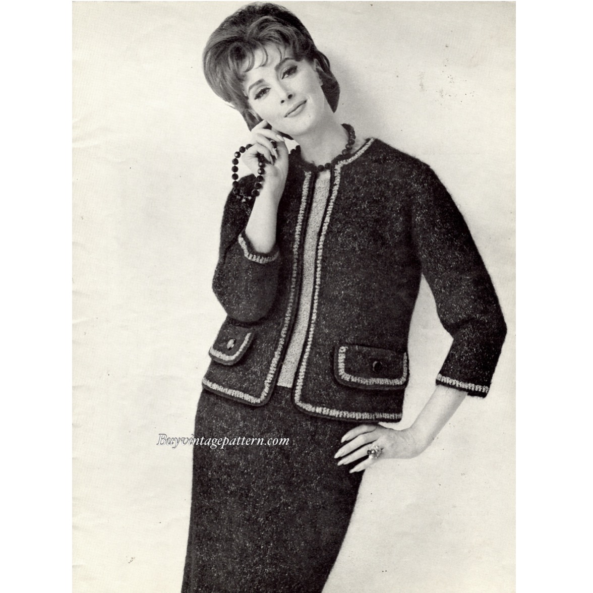 Vintage Suit Knitting pattern downloadable PDF