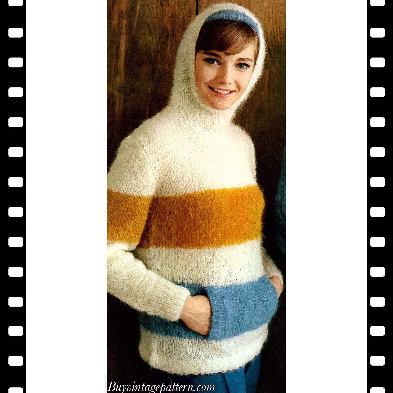Vintage Sweater Knitting pattern downloadable PDF