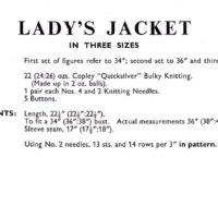 Vintage Jacket PDF knitting pattern - Image 2