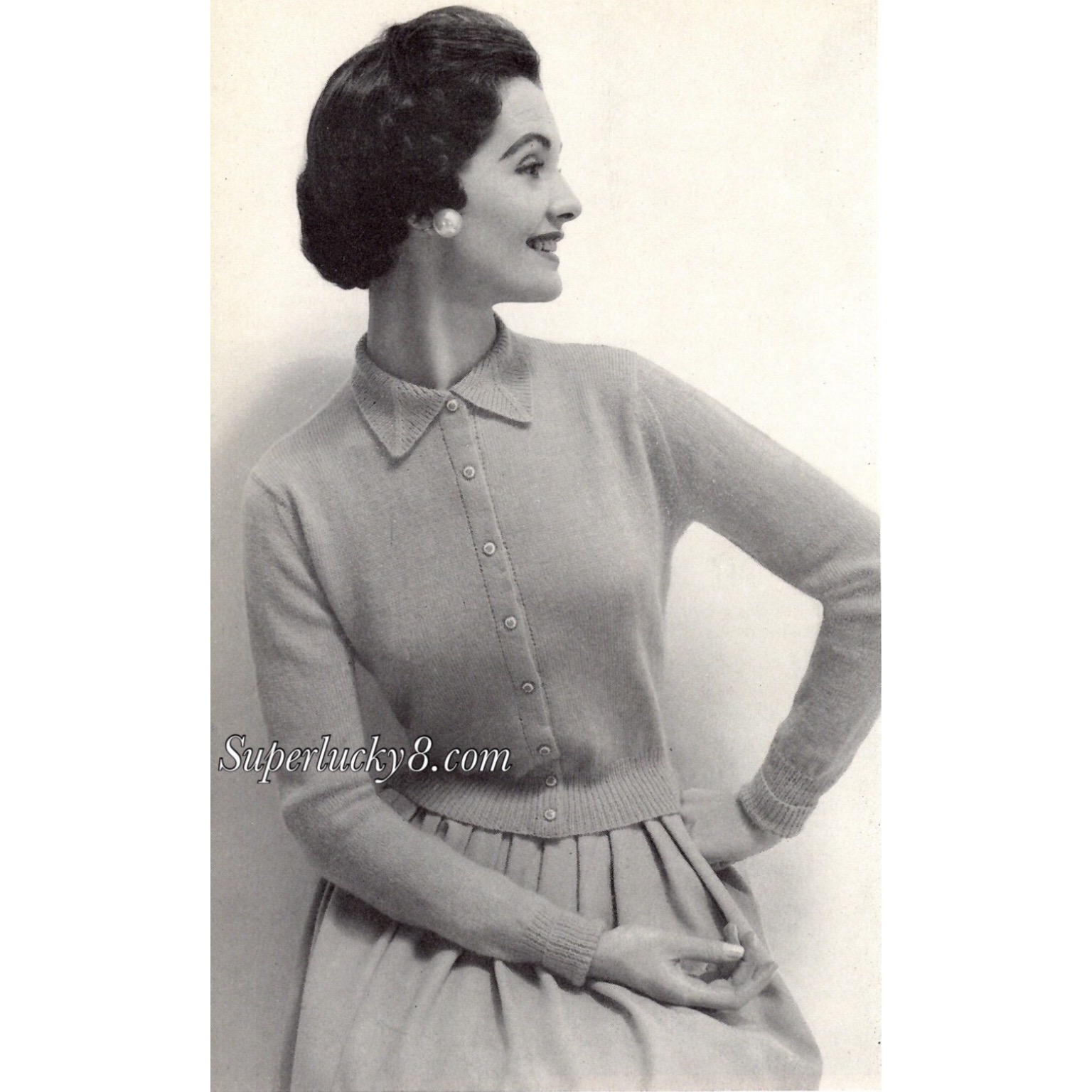 Cardigan knitting e-pattern
