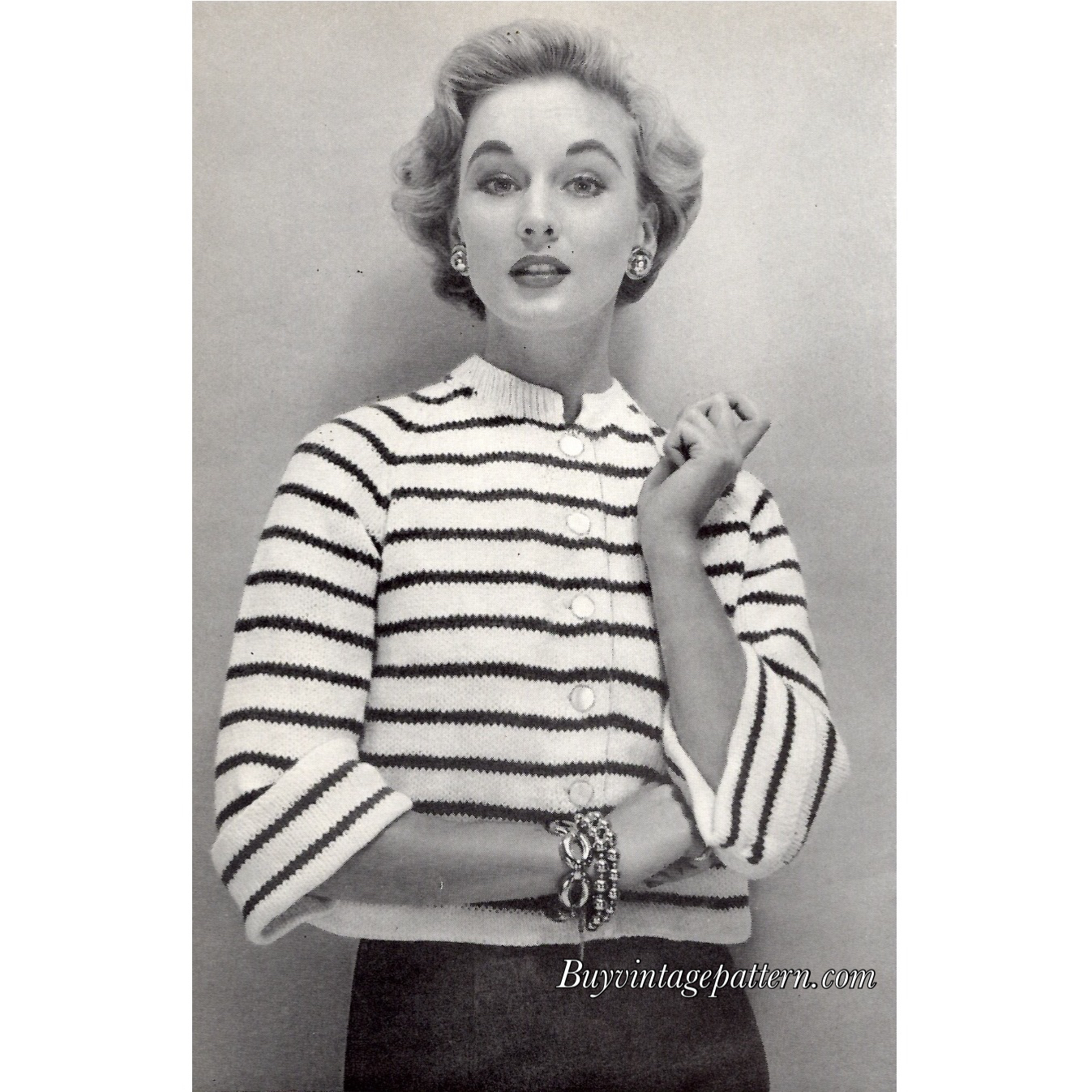 Cardigan knitting e-pattern