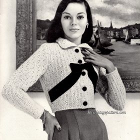 Vintage Bolero PDF Knitting pattern