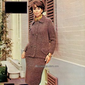 Vintage Suit Knitting pattern downloadable PDF