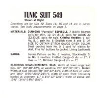 Vintage Tunic Suit Knitting pattern PDF - Image 2