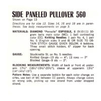Vintage Pullover Knitting pattern downloadable PDF - Image 2