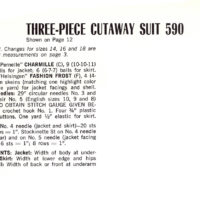 Vintage Suit Knitting pattern downloadable PDF - Image 3