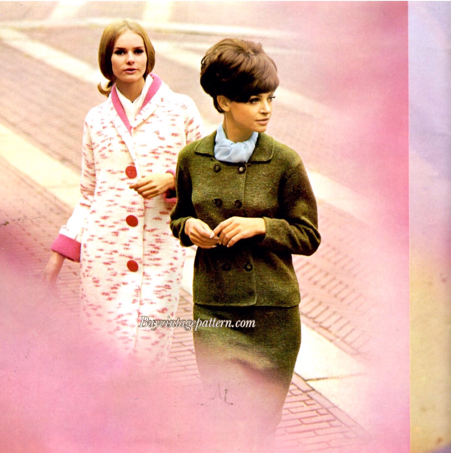 Vintage Suit and Coat Knit pattern downloadable PDF