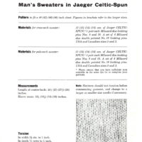 Vintage Man Sweater Knitting pattern - Image 2