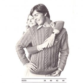 Vintage Man Pullover knitting pattern