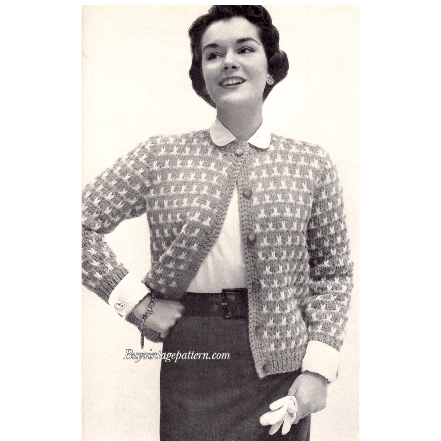 Cardigan knitting e-pattern