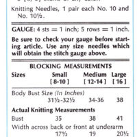 Vintage Pullover knitting pattern downloadable PDF - Image 2