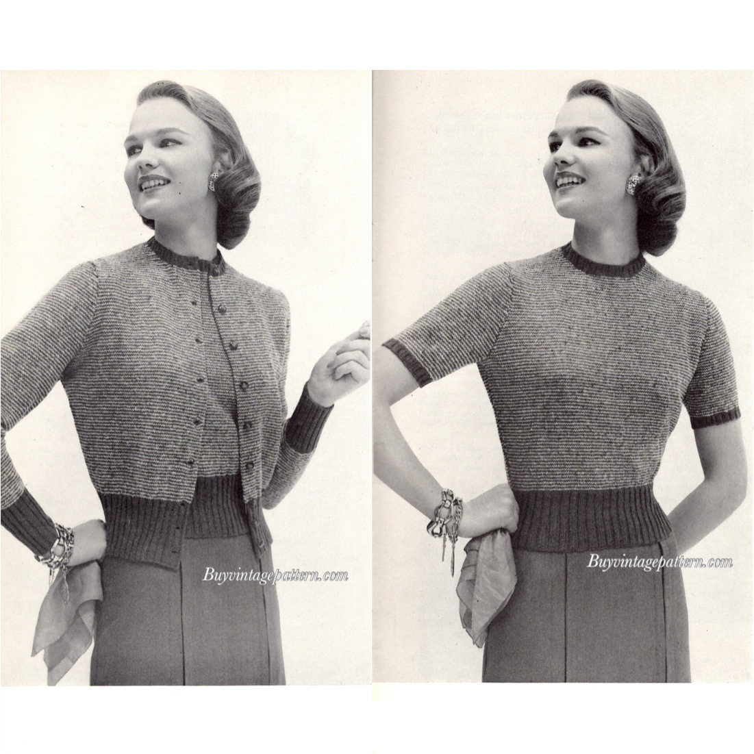 Pullover n Cardigan knit e-patterns