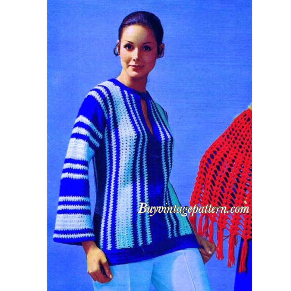 Vintage Blouse PDF crochet pattern