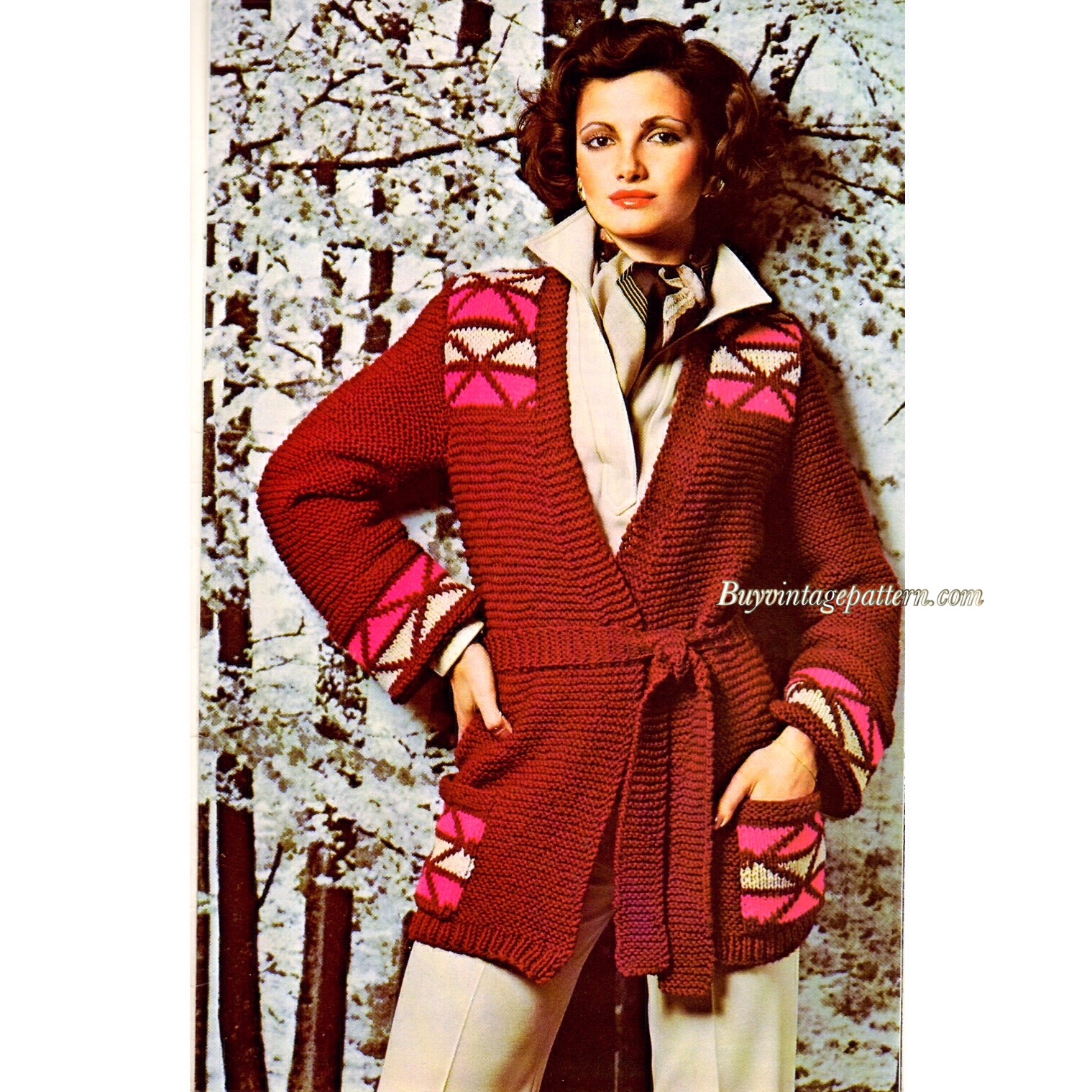 Vintage Jacket knitting pattern PDF